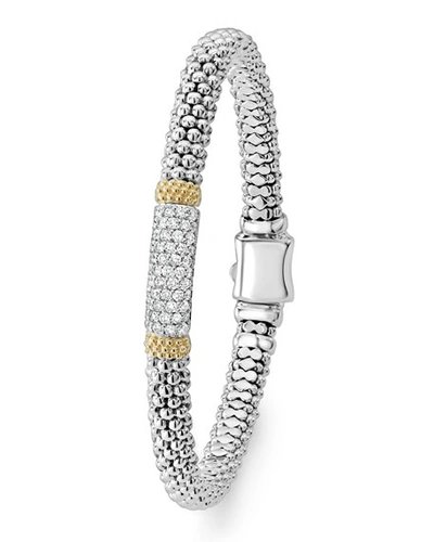 Shop Lagos Diamond Lux Caviar 6mm Single Station Bracelet