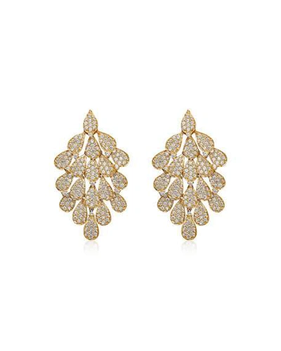 Shop Hueb Secret Garden 18k Diamond Drop Earrings
