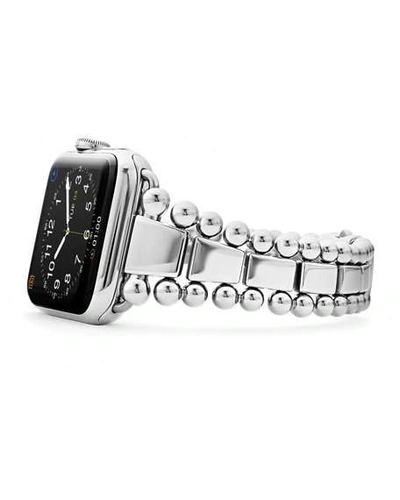 Shop Lagos Smart Caviar Apple Watch Bracelet, 42mm-49mm In Stainless Steel