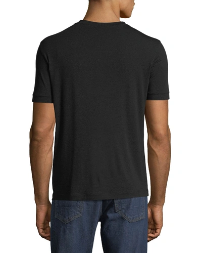 Shop Giorgio Armani Men's Basic Crewneck T-shirt In Black
