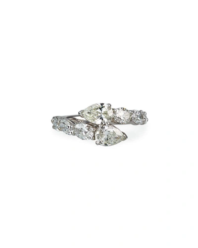 Shop Jb Star Platinum Diamond Pear & Oval Ring