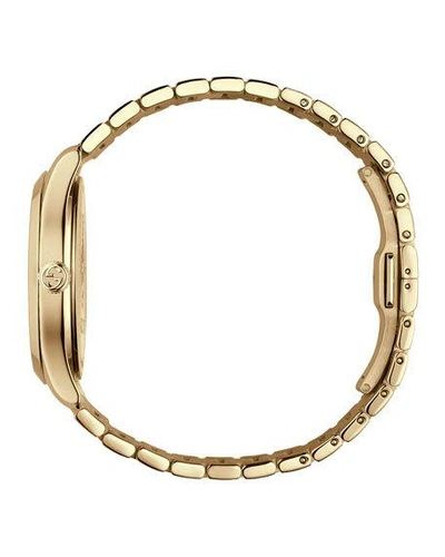 Shop Gucci G-timeless Bracelet Watch, Yellow Golden