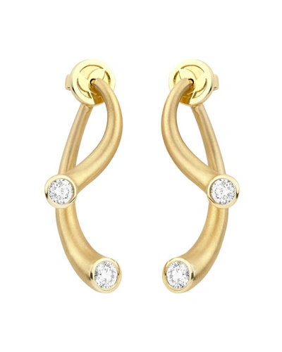 Shop Carelle 18k Two-piece Earrings With Diamonds