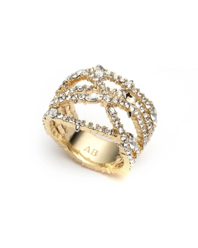 Shop Alexis Bittar Pave Orbiting Ring In Gold