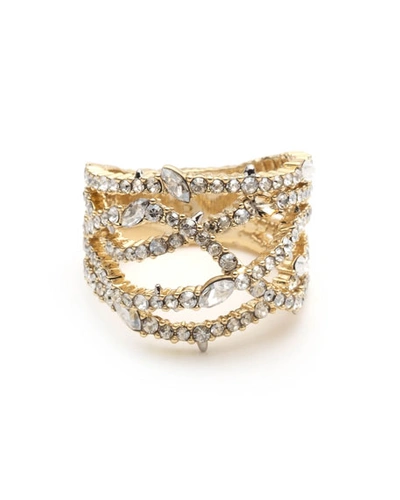 Shop Alexis Bittar Pave Orbiting Ring In Gold