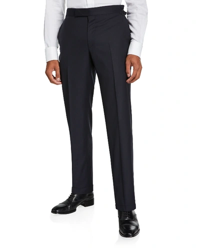 Shop Tom Ford Men's O'connor Master Twill Pants In Blue