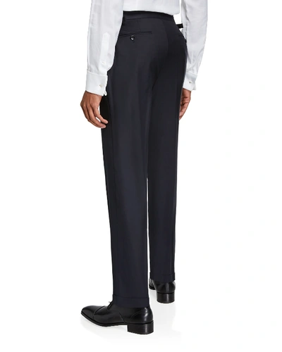 Tom Ford Men's O'connor Master Twill Pants In Blue