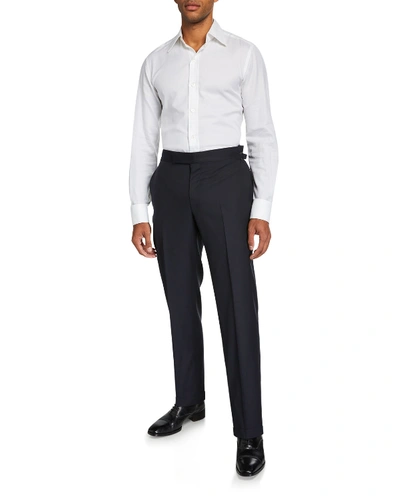 Shop Tom Ford Men's O'connor Master Twill Pants In Blue