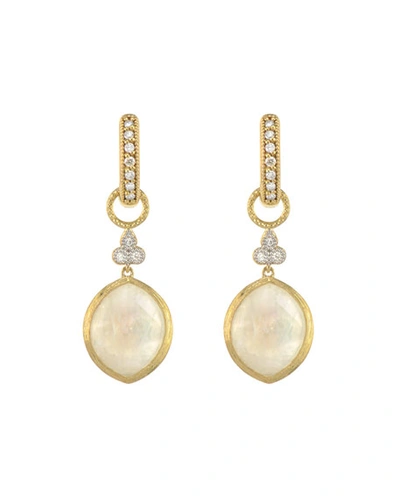Shop Jude Frances Provence 18k Moonstone Marquise Earring Charms In Gold