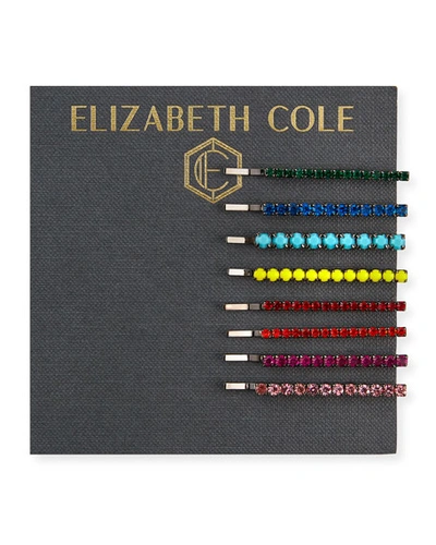 Shop Elizabeth Cole Bouncy Hairpins,. Set Of 8 In Multi