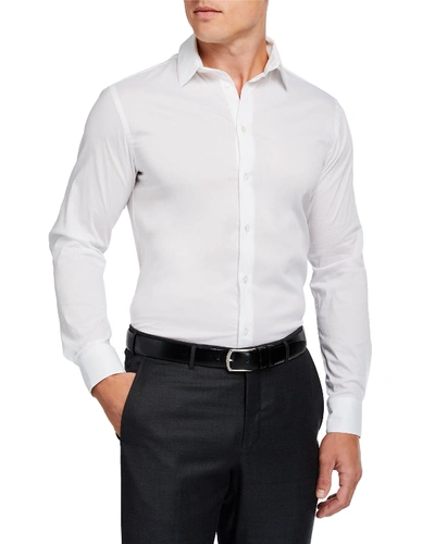 Shop Giorgio Armani Men's Basic Sport Shirt, White