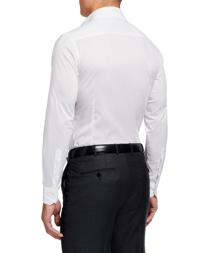 Shop Giorgio Armani Men's Basic Sport Shirt, White