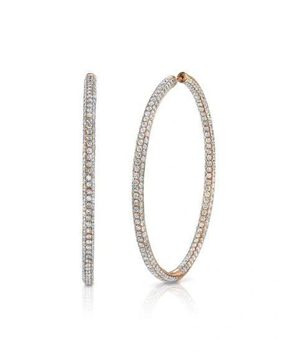 Shop Anita Ko 18k White Gold Large Diamond Hoop Earrings