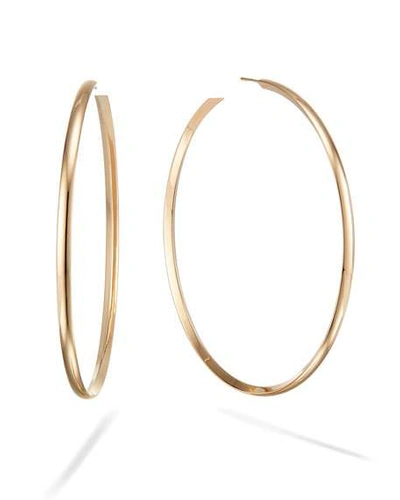 Shop Lana 14k Wide Curve Royal Hoop Earrings, 80mm In Gold