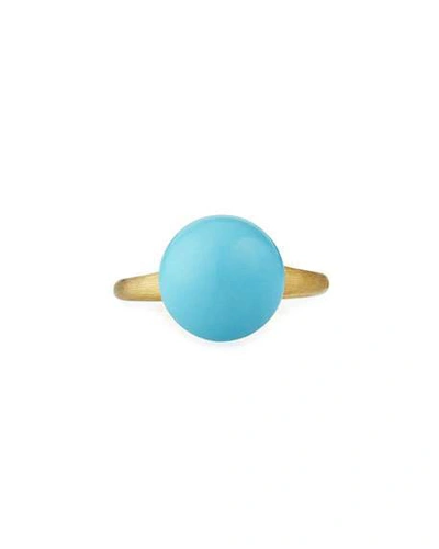 Shop Marco Bicego 18k Africa Turquoise Ring Size 7