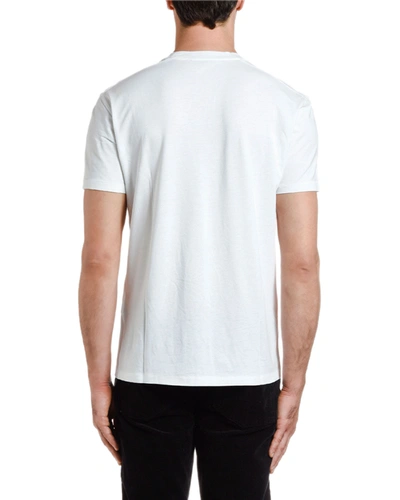 Shop Tom Ford Men's Solid-knit Crewneck T-shirt, White