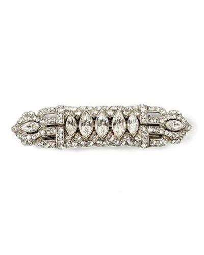 Ben-amun Thin Crystal Hair Barrette In Clear