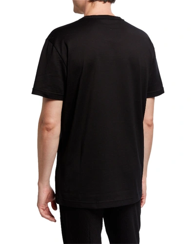 Shop Dolce & Gabbana Men's Crest Graphic T-shirt In Black