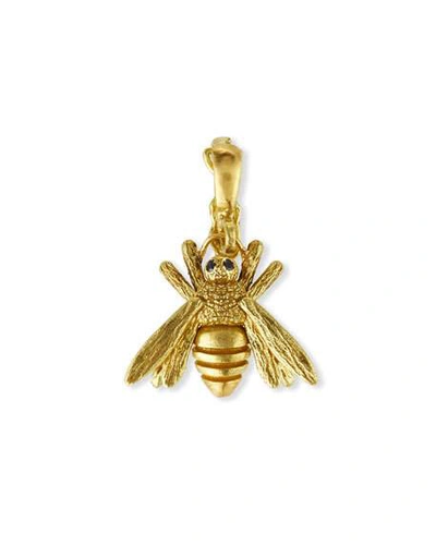 Shop Dominique Cohen 18k Yellow Gold Bee Charm With Black Diamonds