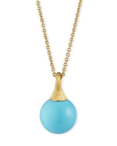 Shop Marco Bicego 18k Africa Turquoise Pendant Necklace