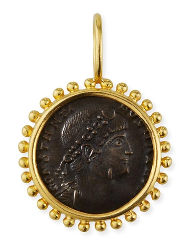 Shop Elizabeth Locke Bronze Coin & 19k Yellow Gold Pendant