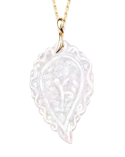 Shop Tamara Comolli India Large Leaf Pendant