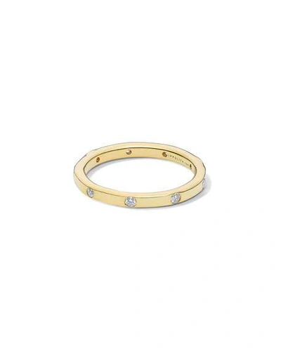 Shop Ippolita Stardust 18k All-around Diamond Ring In Gold