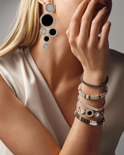 Shop Lagos Maya Black Onyx & Diamond Circle-link Bracelet