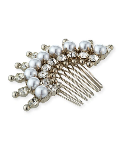Shop Auden Hollway Crystal Hair Comb In Silver