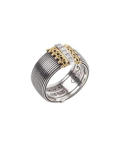 Shop Konstantino Delos 5-diamond Cigar Band Ring