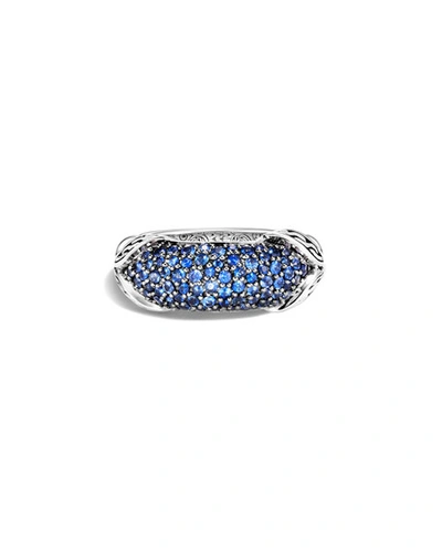 Shop John Hardy Asli Classic Chain Blue Sapphire Pave Ring