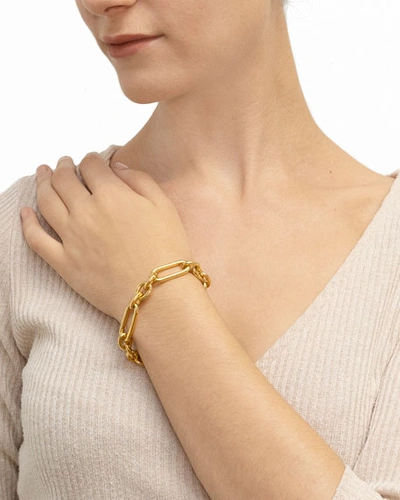 Shop Ben-amun Oval Chain-link Bracelet In Gold