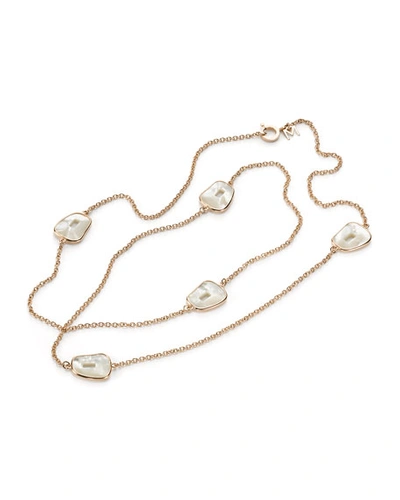 Shop Mattioli Puzzle 18k Rose Gold Long 5-mother-of-pearl Necklace