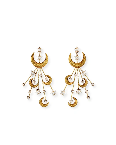 Shop Jennifer Behr Lunetta Crescent Moon Earrings In Gold