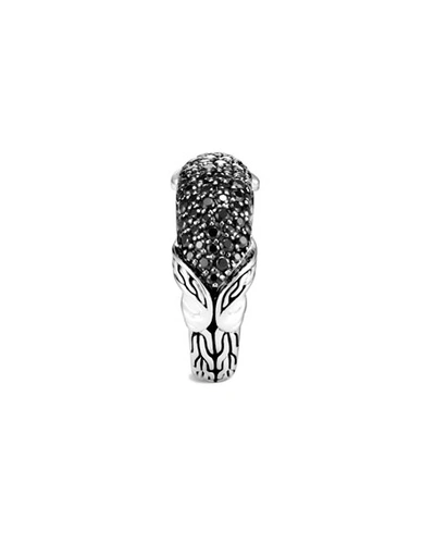 Shop John Hardy Asli Classic Chain Black Spinel Pave Ring In Black Sapphire