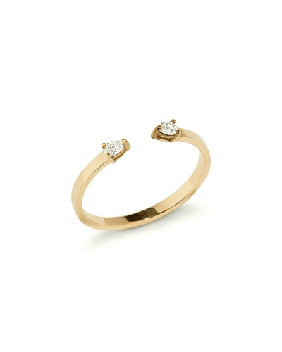 Shop Lana Echo 14k Gold Open Diamond Pear Ring