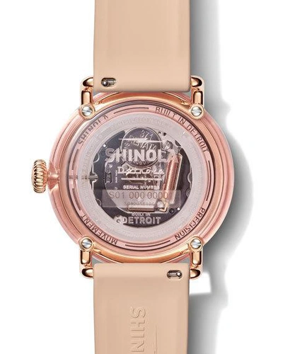 Shop Shinola Detrola The Pinky 43mm Silicone Watch