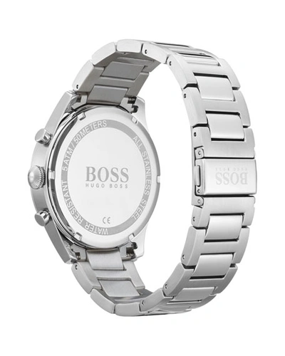 Shop Hugo Boss Men's 44mm Pioneer Chronograph Bracelet Watch, Blue