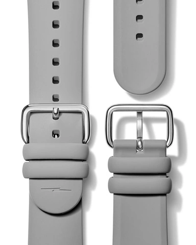 Shop Shinola Detrola The Pine Knob 43mm Silicone Watch In Gray