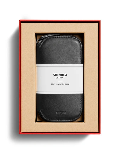 Shop Shinola Men's Travel Watch Case - Gift Boxed In Black/orange