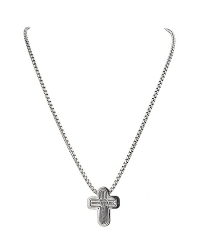 Shop Konstantino 18k Gold/silver Cross Pendant Necklace, 24"