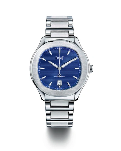 Shop Piaget Polo 42mm Stainless Steel Automatic Watch