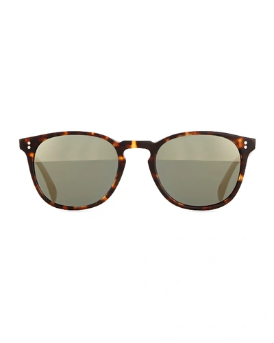 Shop Oliver Peoples Finley Universal-fit Photochromic Sunglasses In Yellow Tortoise