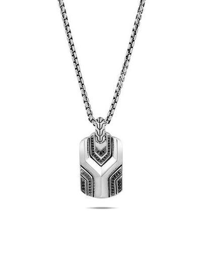 Shop John Hardy Men's Asli Classic Chain Link Pendant Necklace In Silver