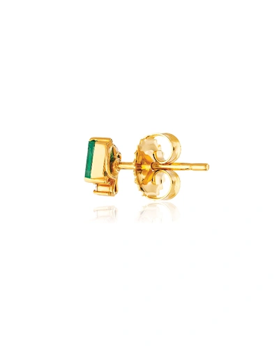 Shop Suzanne Kalan 18k Yellow Gold Diamond & Emerald Stud Earrings