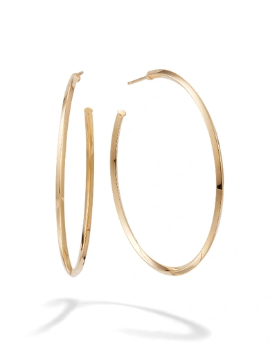 Shop Lana 45mm Thin Pointed Royale Hoops In Gold