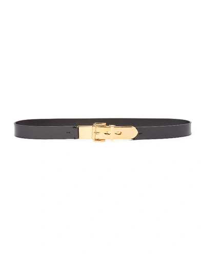 Shop Ralph Lauren Patent Leather Belt In Black