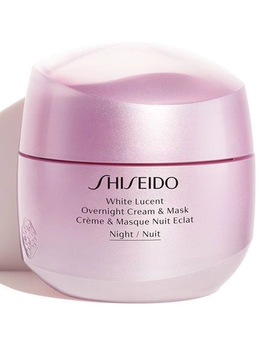 Shop Shiseido White Lucent Overnight Cream & Mask, 2.6 Oz.