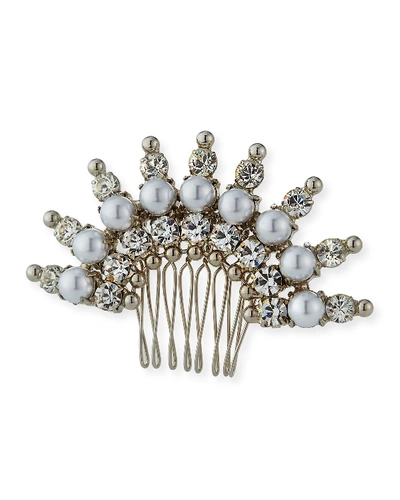 Shop Auden Hollway Crystal Hair Comb In Silver