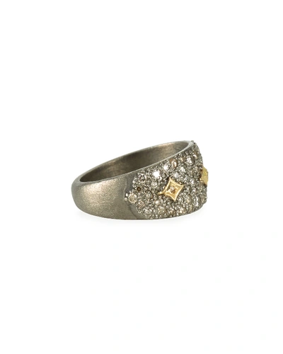 Shop Armenta Old World Diamond Pave Ring W/ Crivelli In Gold